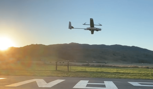 Drone Flying Over Runway